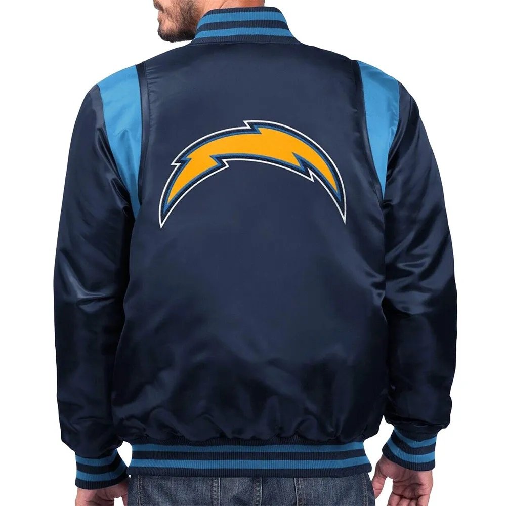 LA Chargers The Prime Blue Satin Jacket