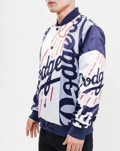 Los Angeles Dodgers Mashup Satin Varsity Jacket