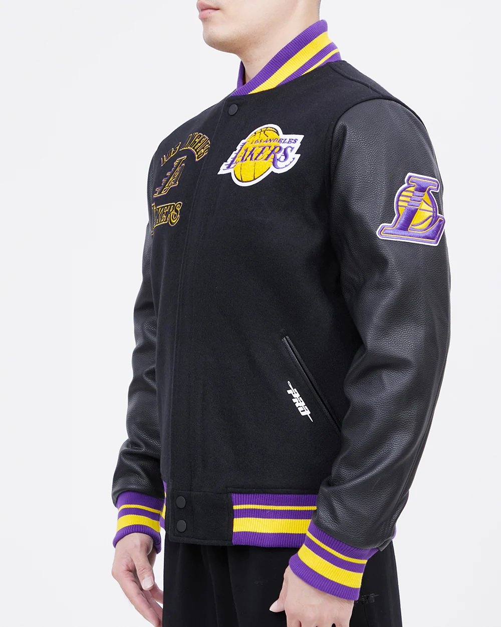 Los Angeles Lakers Retro Classic Rib Wool Varsity Jacket