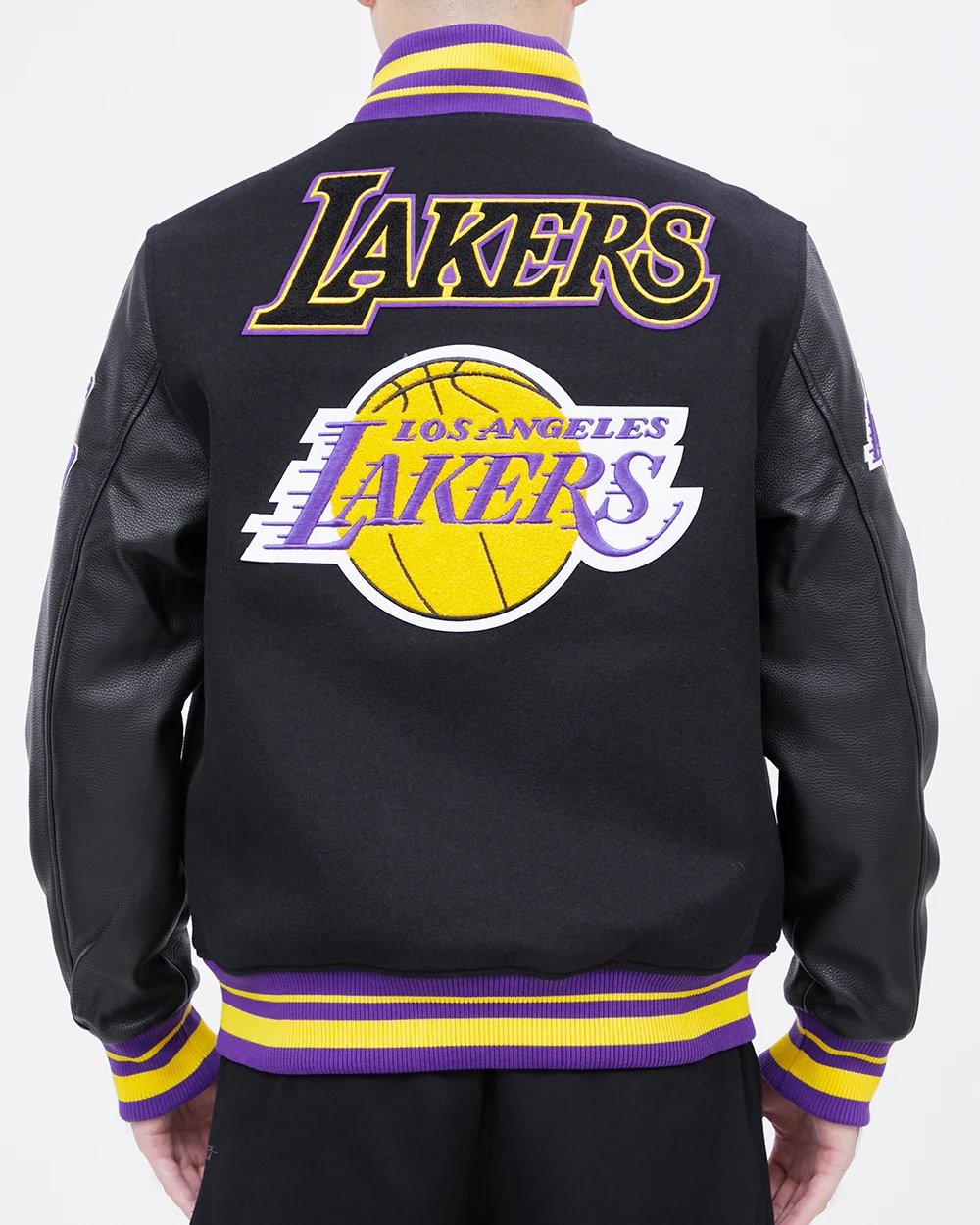 Los Angeles Lakers Retro Classic Rib Wool Varsity Jacket