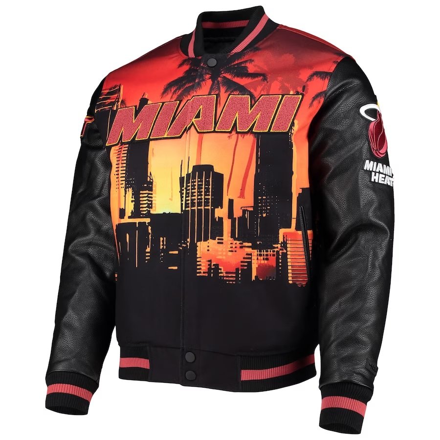 Miami Heat Black Finals Champions Varsity Full-zip Jacket