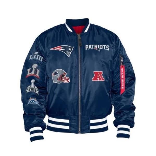 New England Patriots Alpha Industries Bomber Jacket