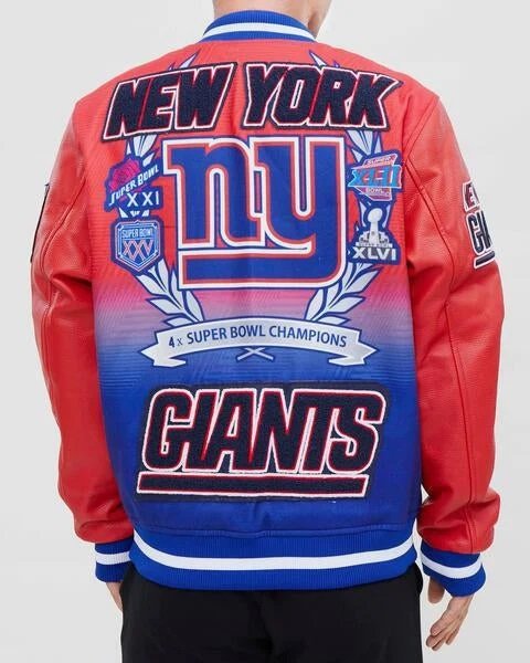 New York Giants Remix Wool Varsity Jacket