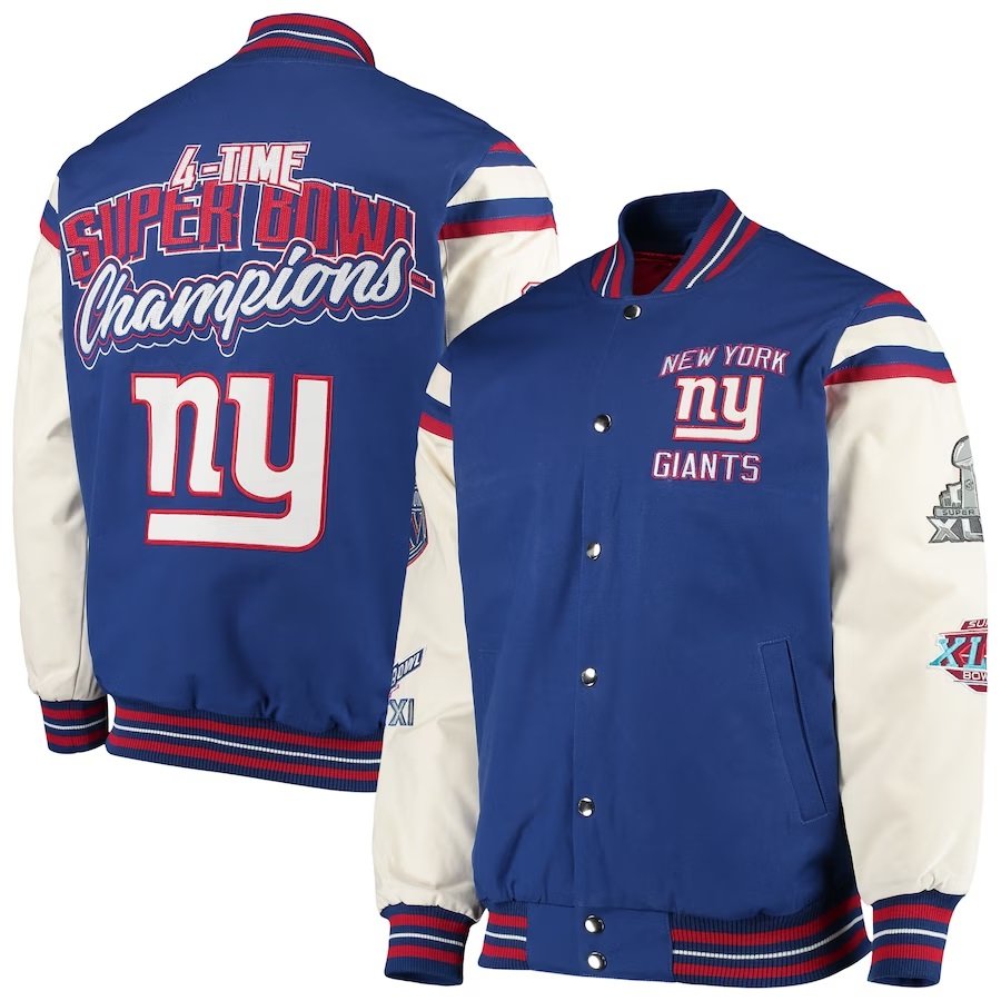 New York Giants Super Bowl Champions Bomber Jacket