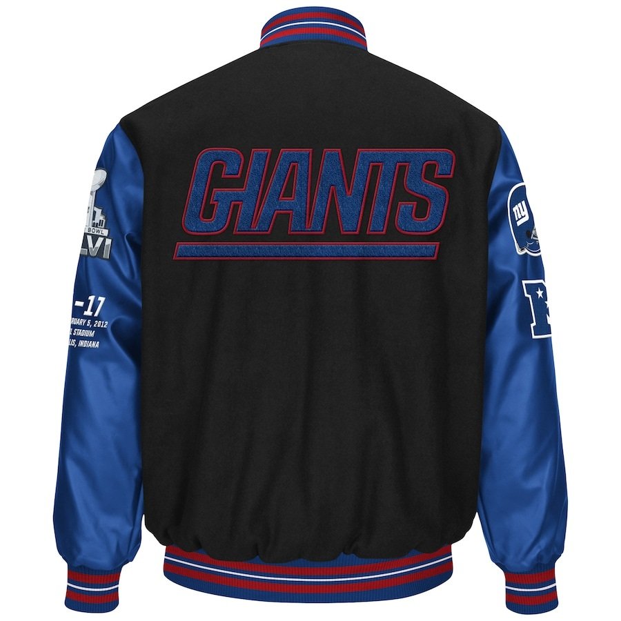 New York Giants Super Bowl XLVI 10 Year Anniversary Jacket