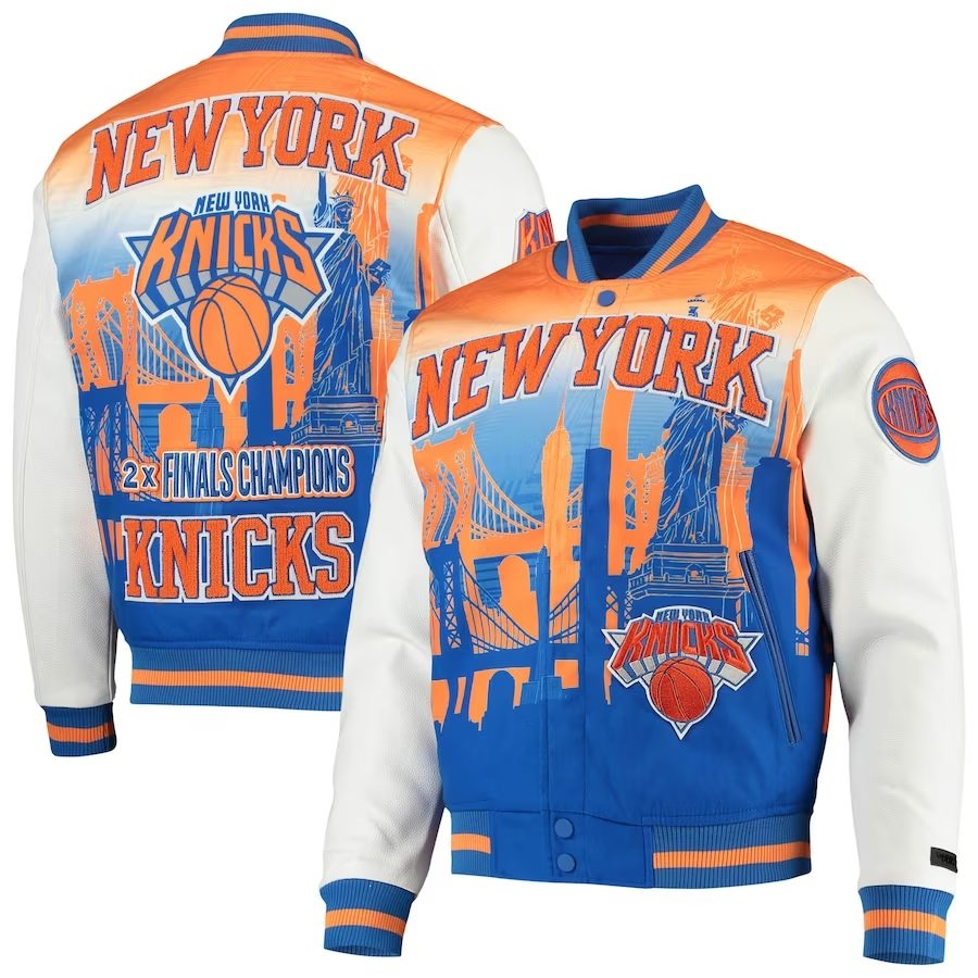 New York Knicks White Finals Champions Varsity Full-zip Jacket