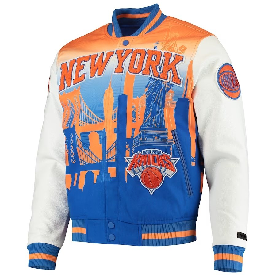 New York Knicks White Finals Champions Varsity Full-zip Jacket