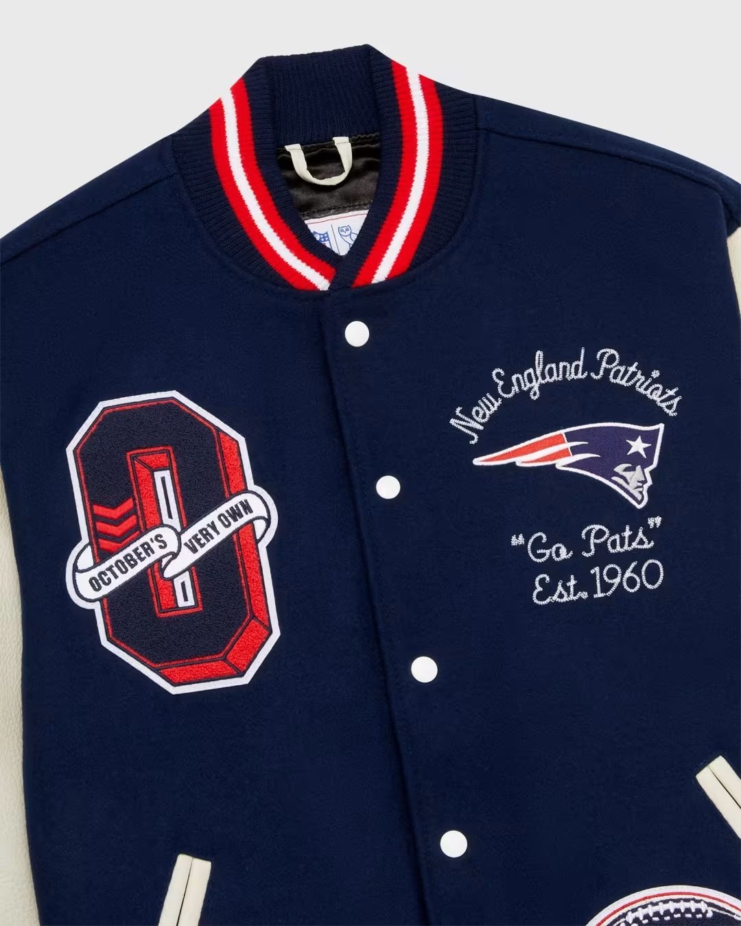 OVO x NFL New England Patriots Varsity Jacket
