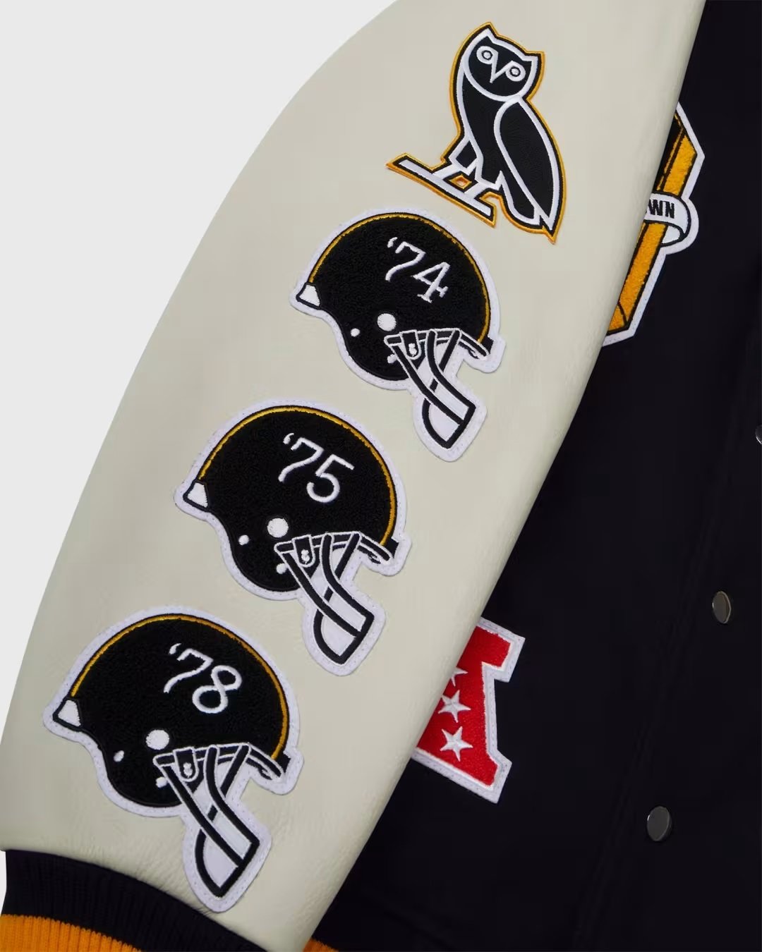 OVO x NFL Pittsburgh Steelers Varsity Jacket