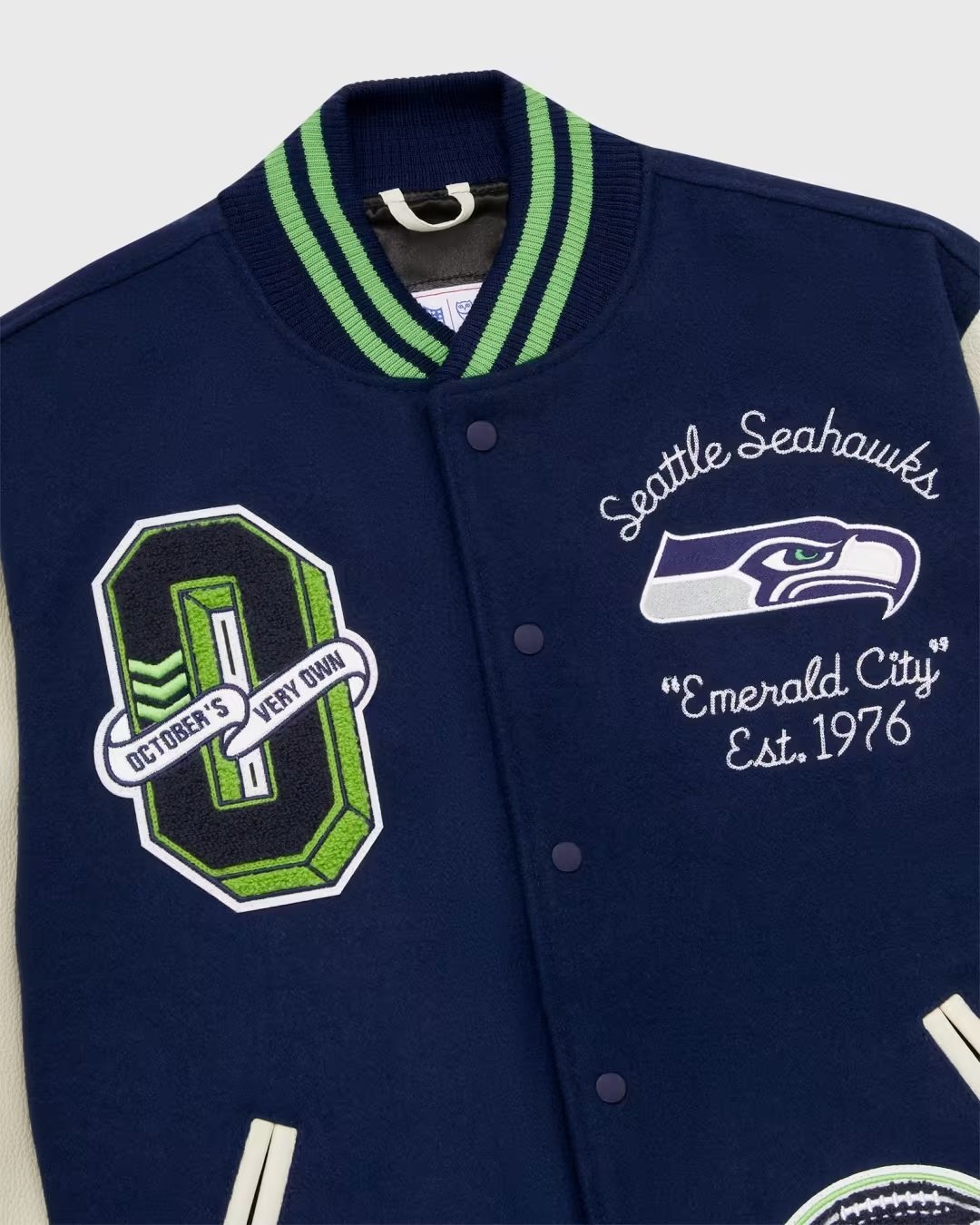 OVO x NFL Seattle Seahawks Varsity Jacket