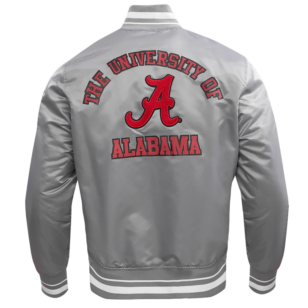University Of Alabama Classic Grey Satin Jacket
