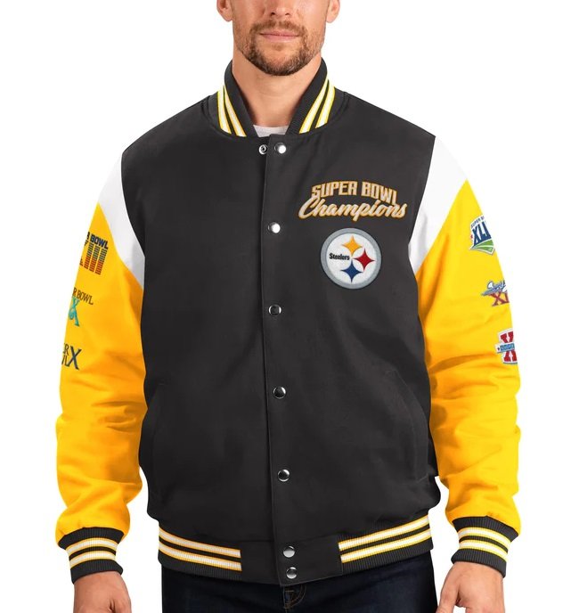 Pittsburgh Steelers 6 Time Super Bowl Jacket