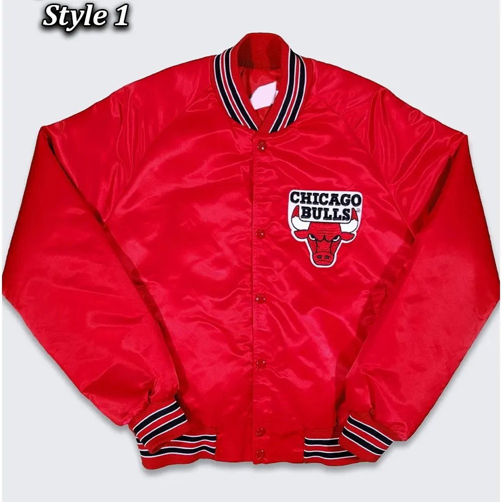 80’s Chicago Bulls Red Bomber Jacket