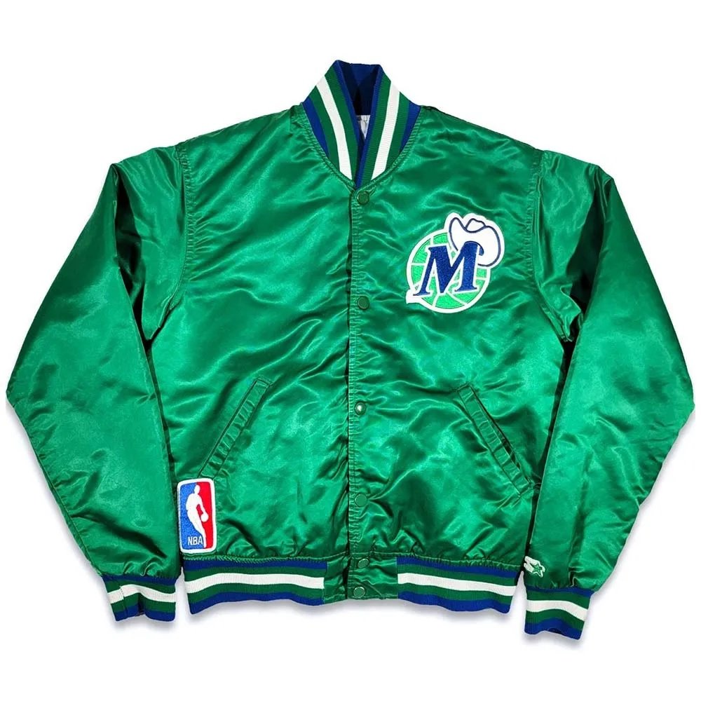 80’s Dallas Mavericks Green Bomber Jacket