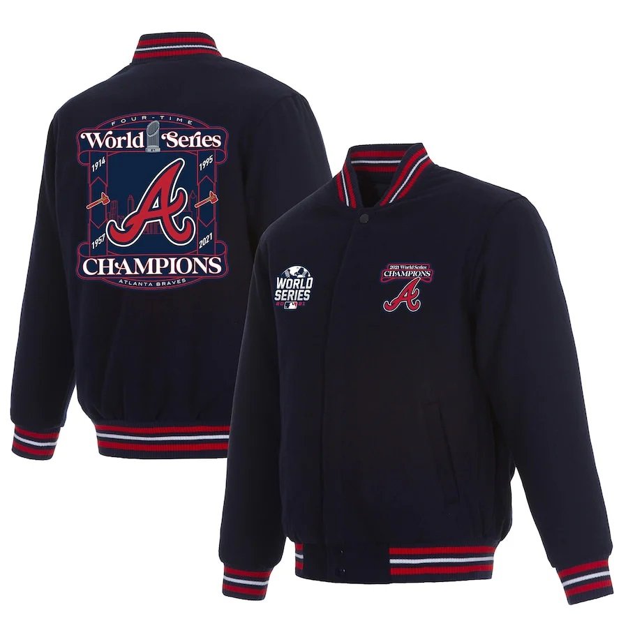 Atlanta Braves 2021 World Series Champions Full-Snap Jacket