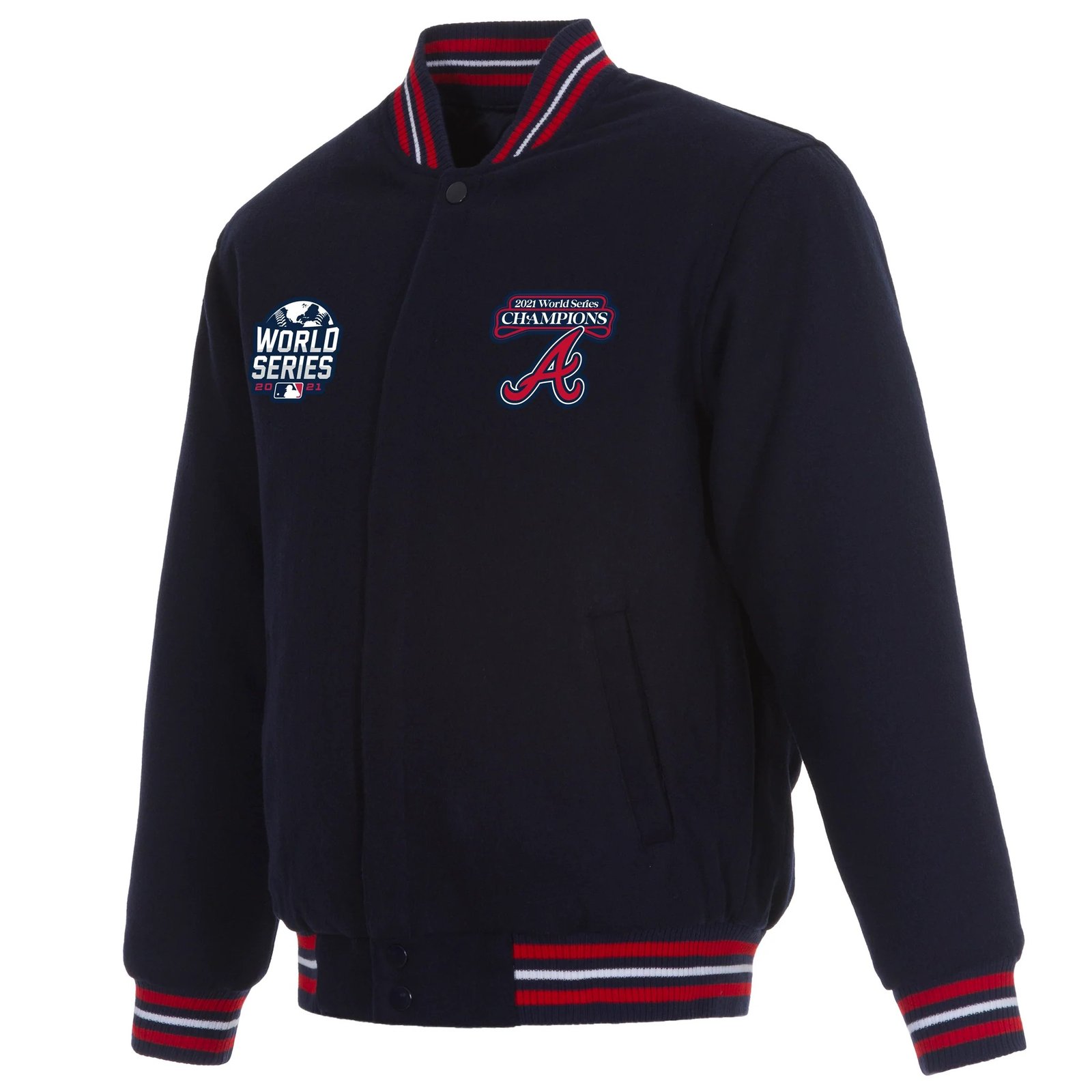 Atlanta Braves 2021 World Series Champions Full-Snap Jacket