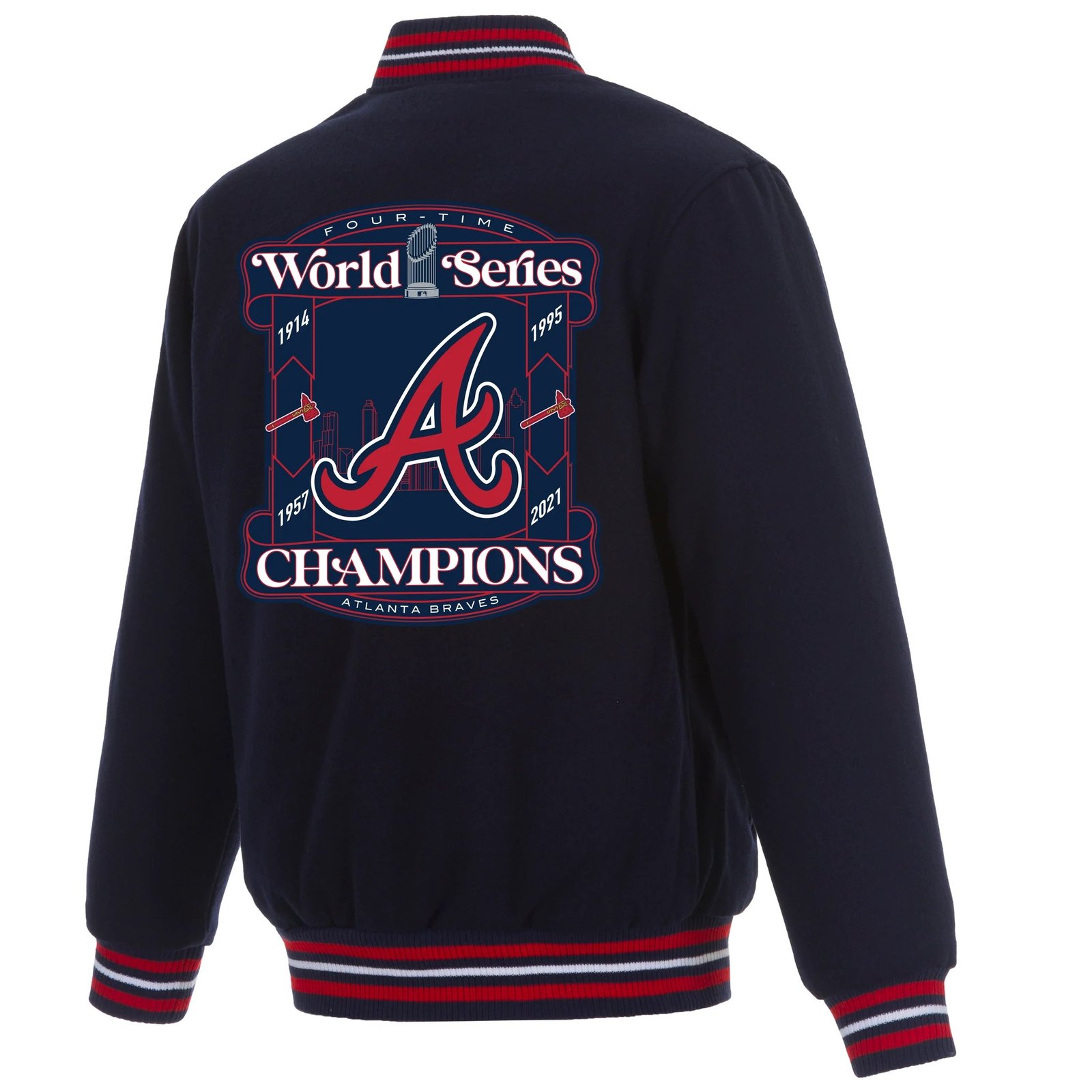 Atlanta Braves 2021 World Series Champions Full-Snap Jacket