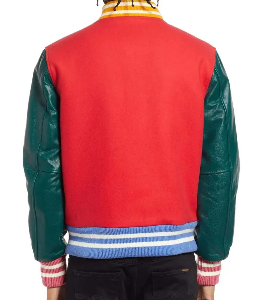 BBC Spaceman Logo Varsity Letterman Jacket