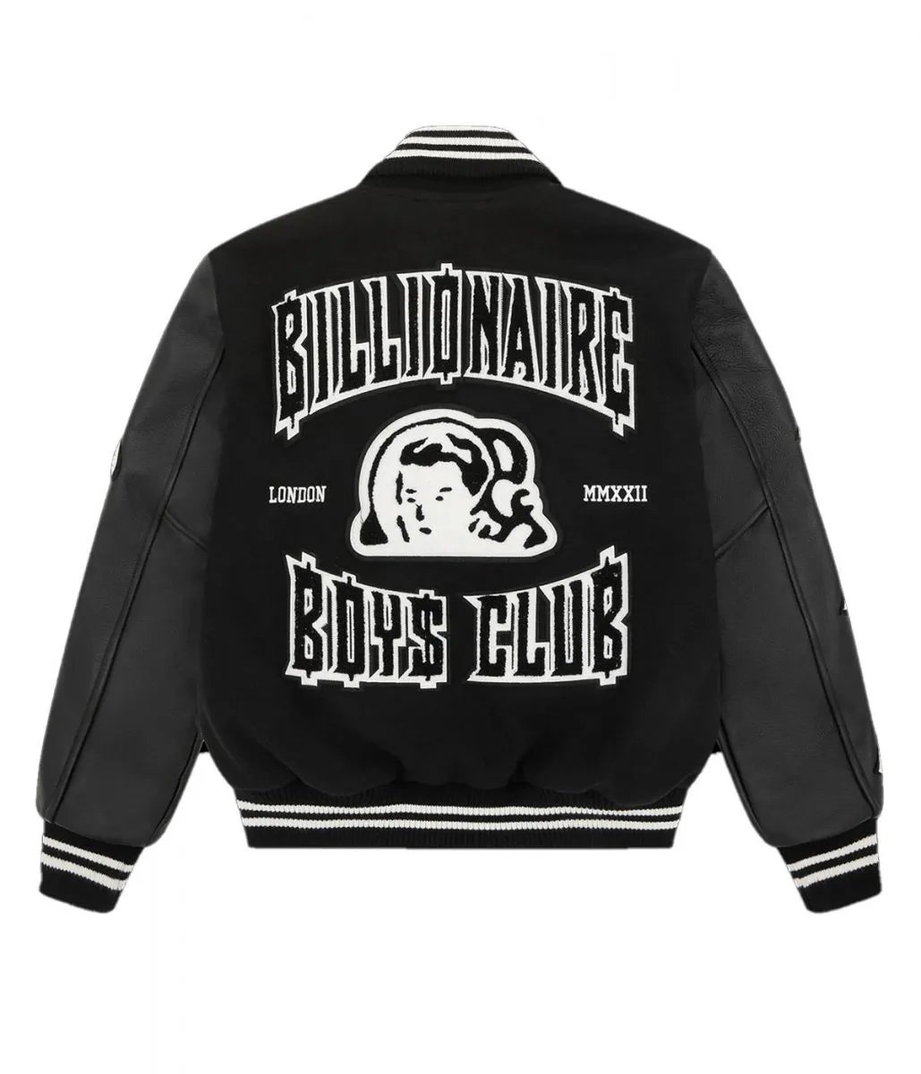 Billionaire Boys Club LDN Letterman Black Jacket