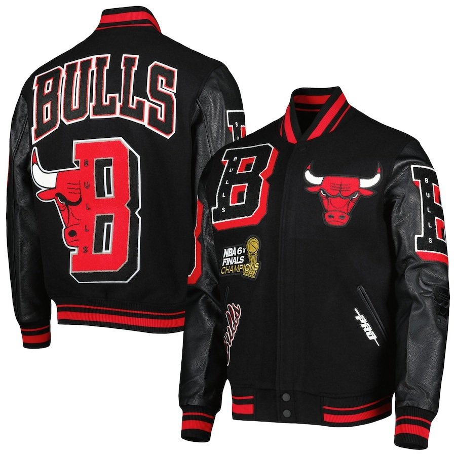 Chicago Bulls NBA Finals Champions Varsity Jacket