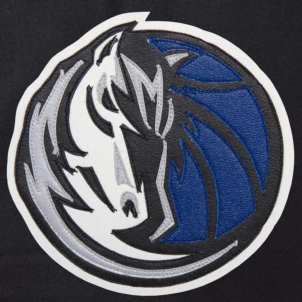 Dallas Mavericks Black and Blue Varsity Jacket