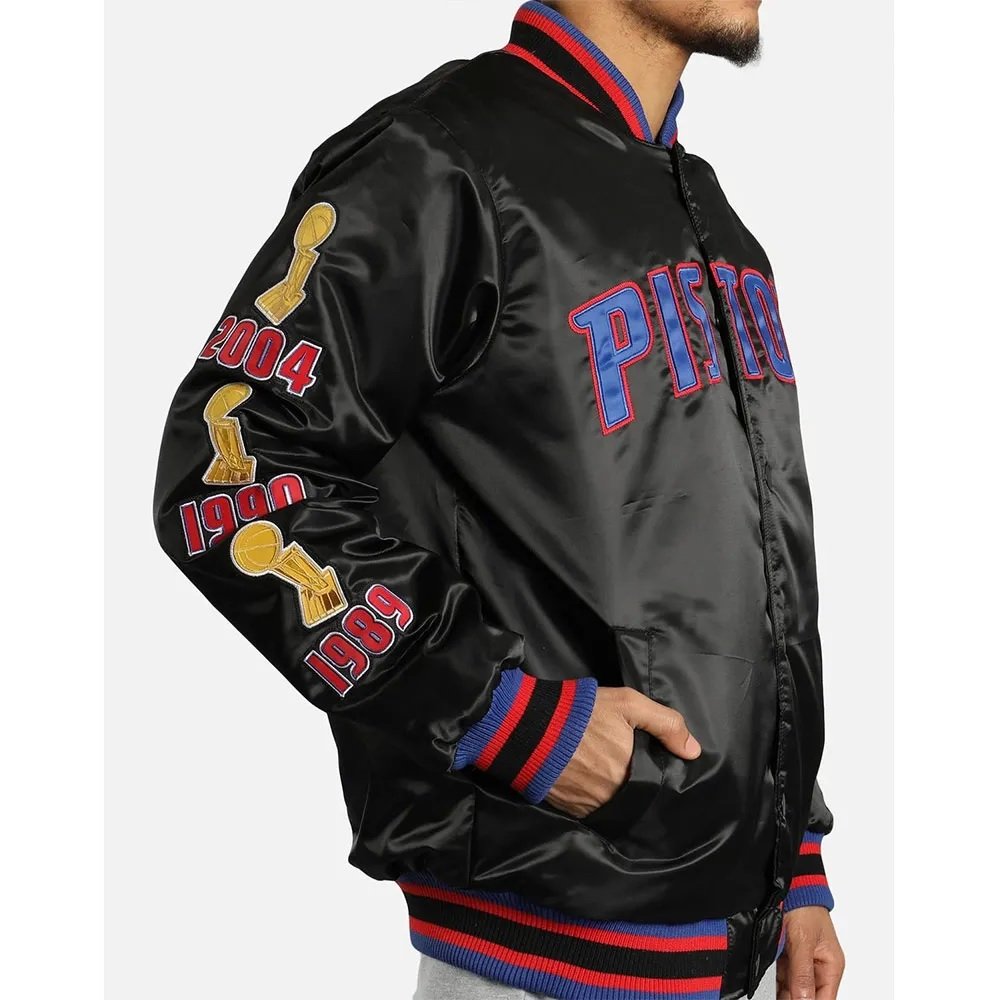 Detroit Pistons Finals Satin Jacket