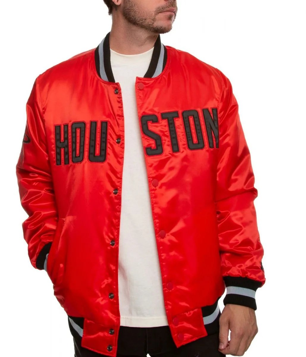 Houston Rockets Bomber Red Jacket