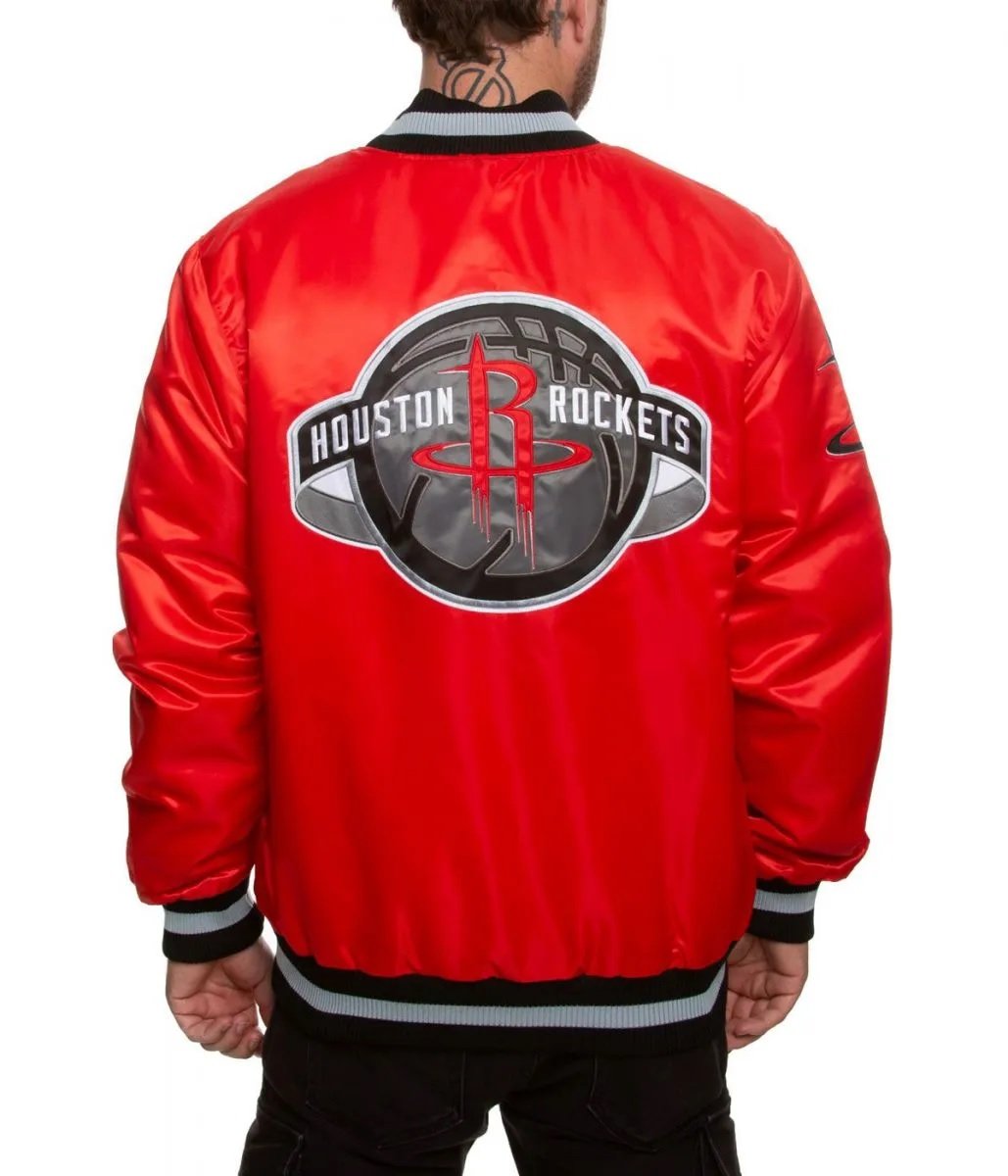 Houston Rockets Bomber Red Jacket