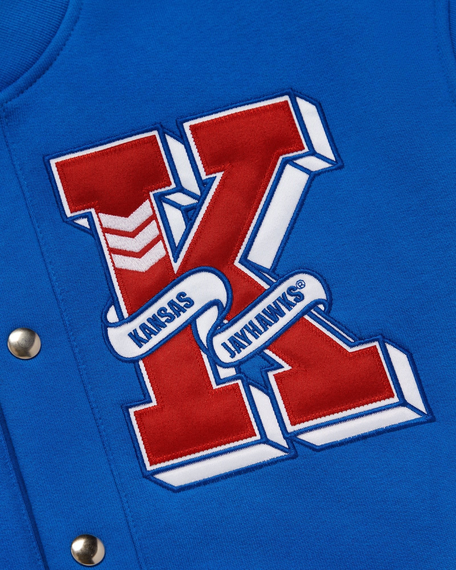Kansas Jayhawks Fleece Varsity Jacket