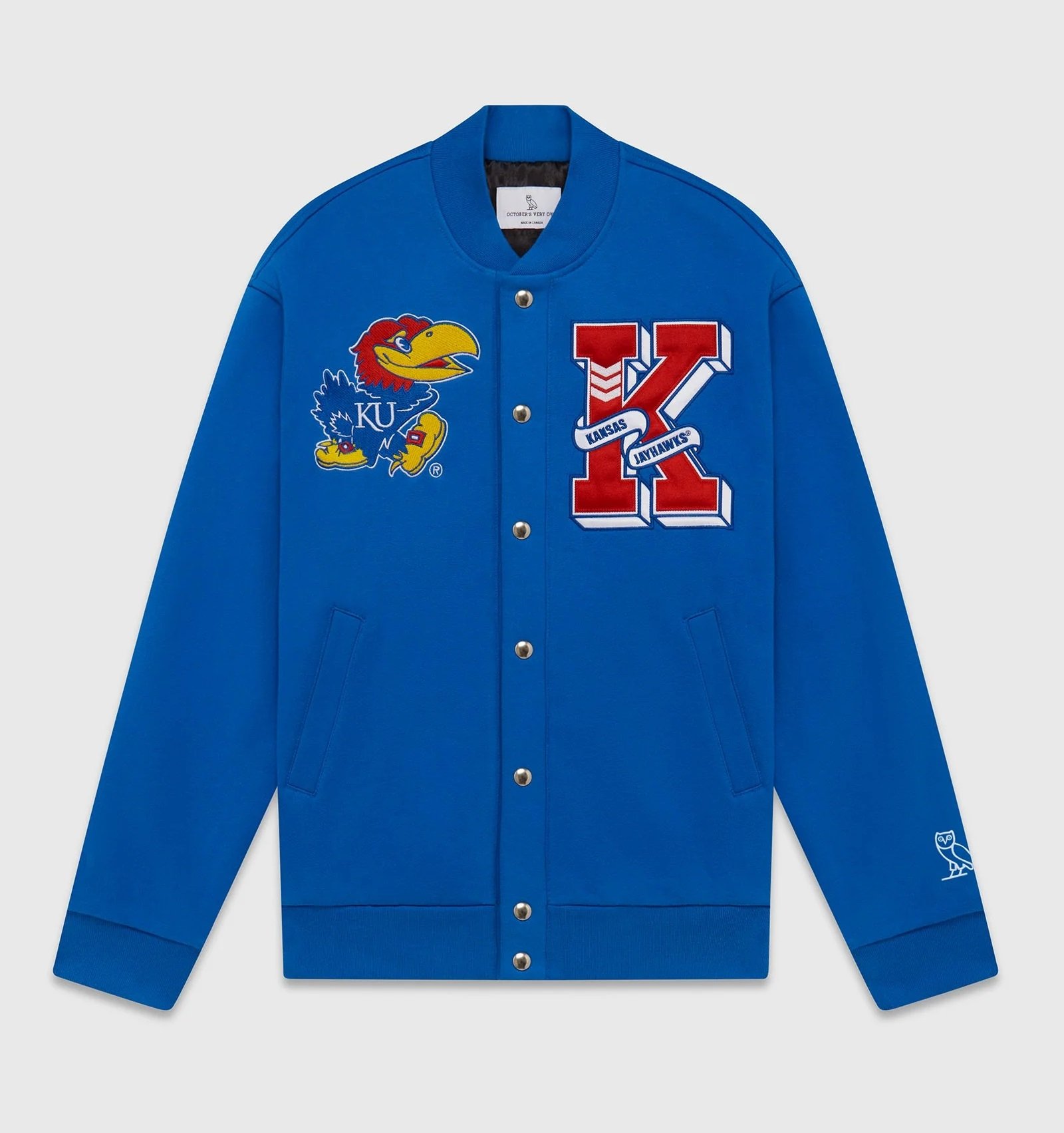 Kansas Jayhawks Fleece Varsity Jacket