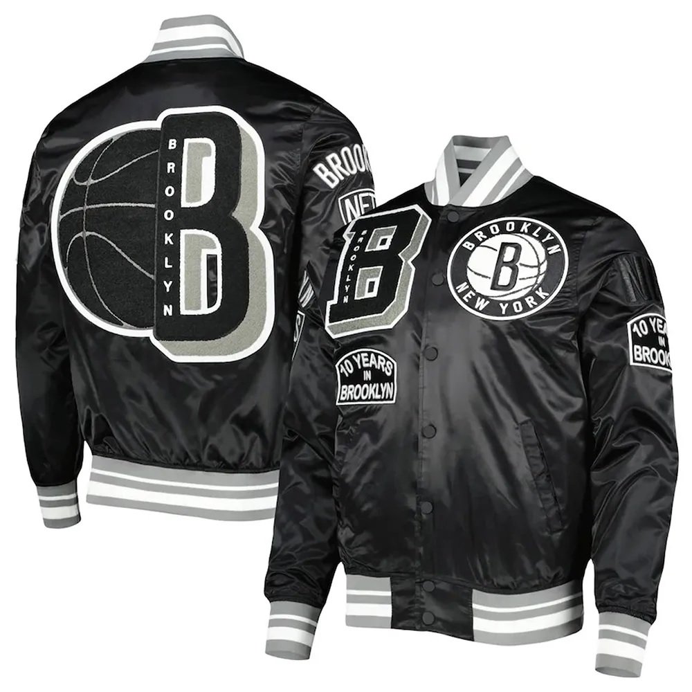 Mash Up Capsule Brooklyn Nets Satin Jacket