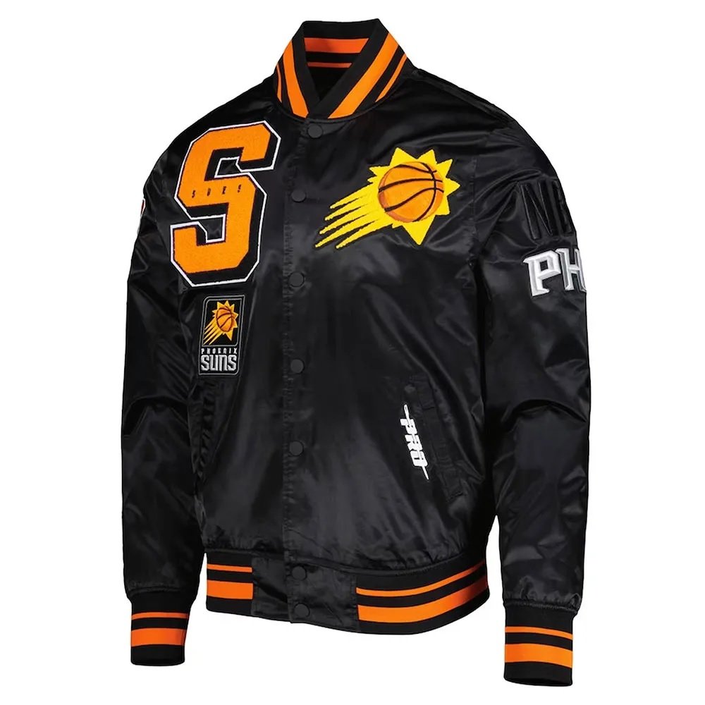 Mash Up Capsule Phoenix Suns Black Satin Jacket