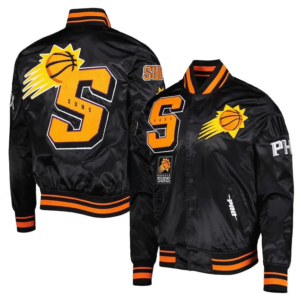 Mash Up Capsule Phoenix Suns Black Satin Jacket