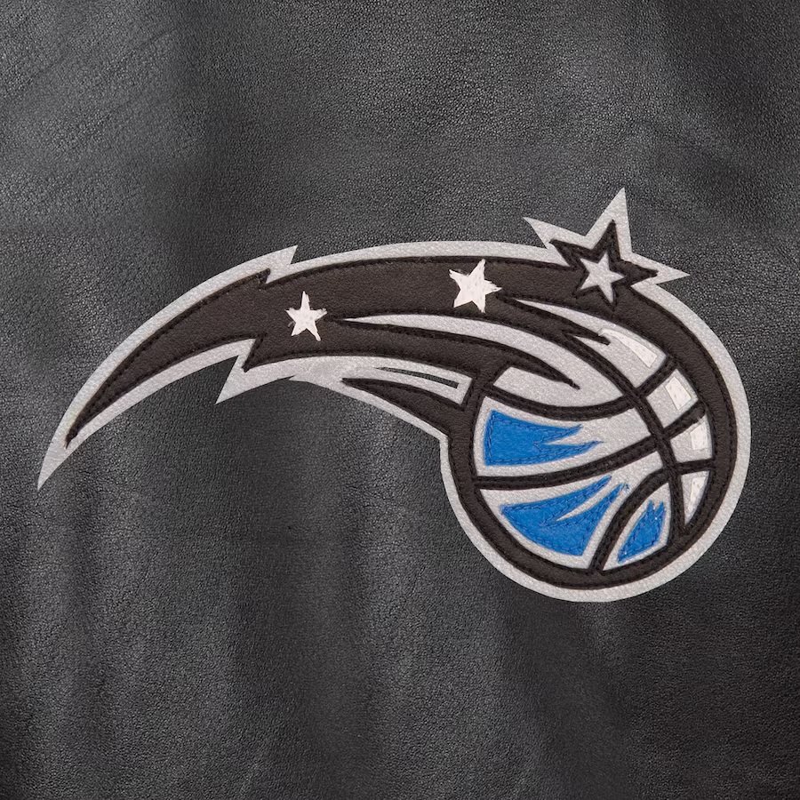 Men's JH Design Black Orlando Magic Domestic Team Color Leather Jacket