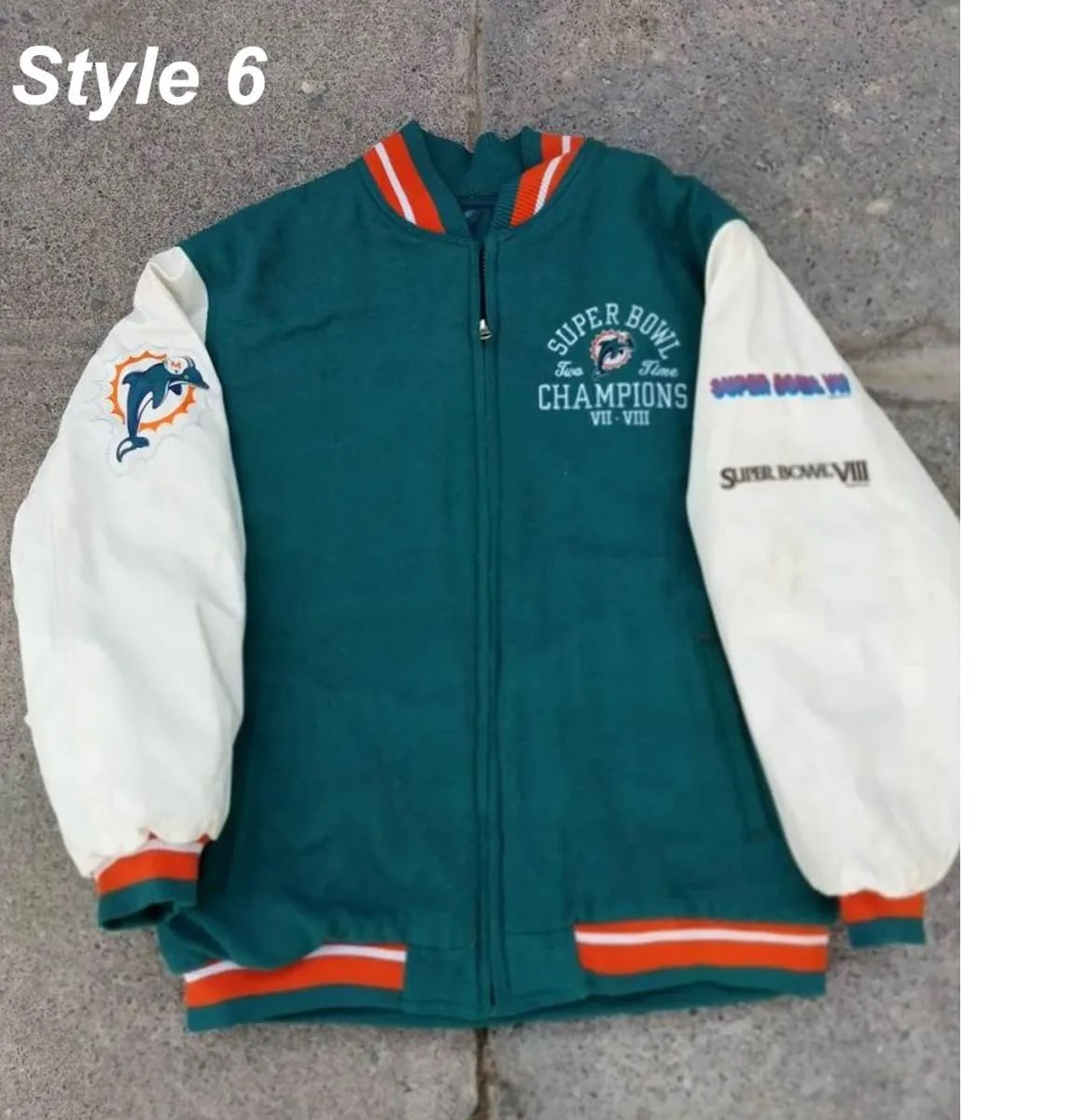 Miami Dolphins Letterman Jacket