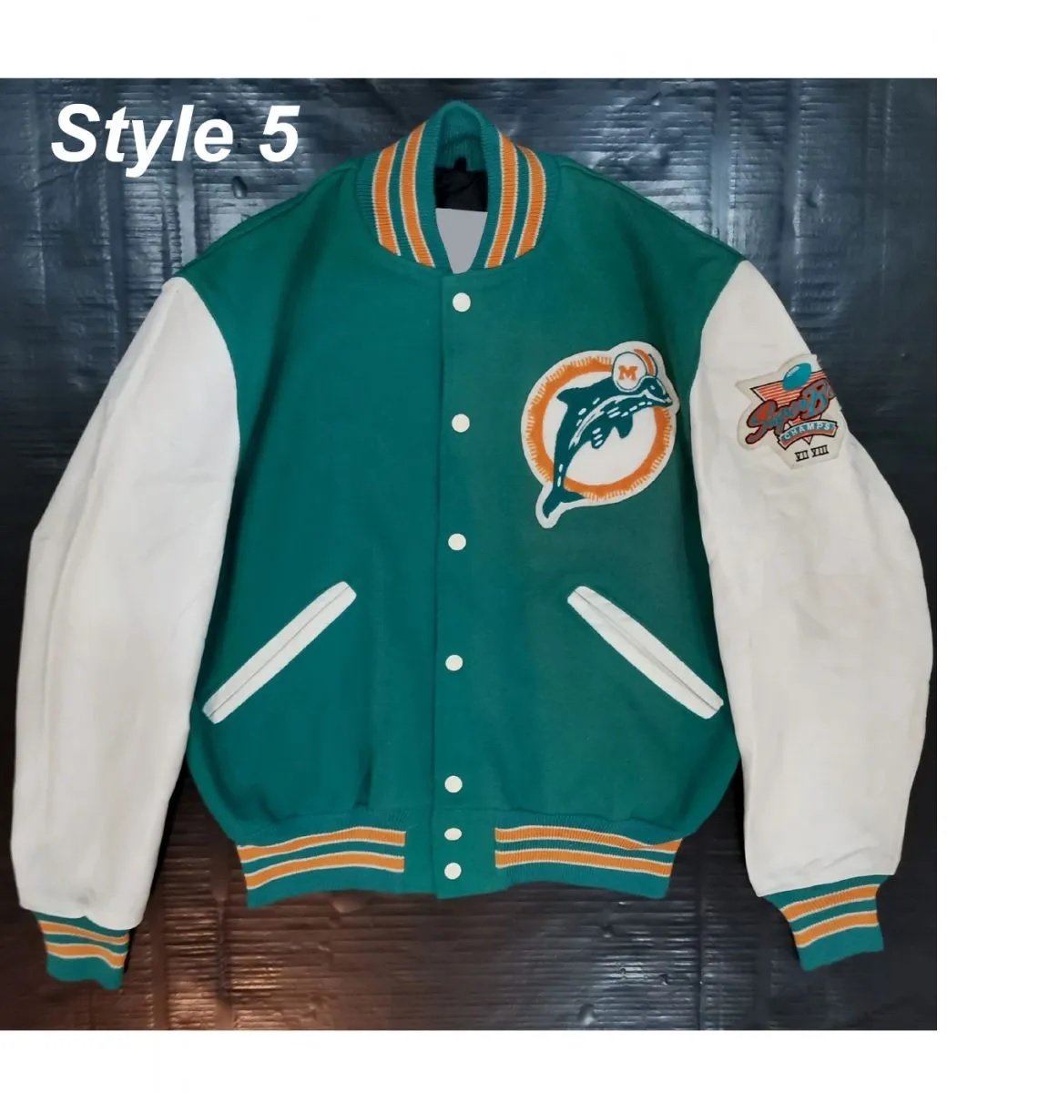 Miami Dolphins Letterman Jacket