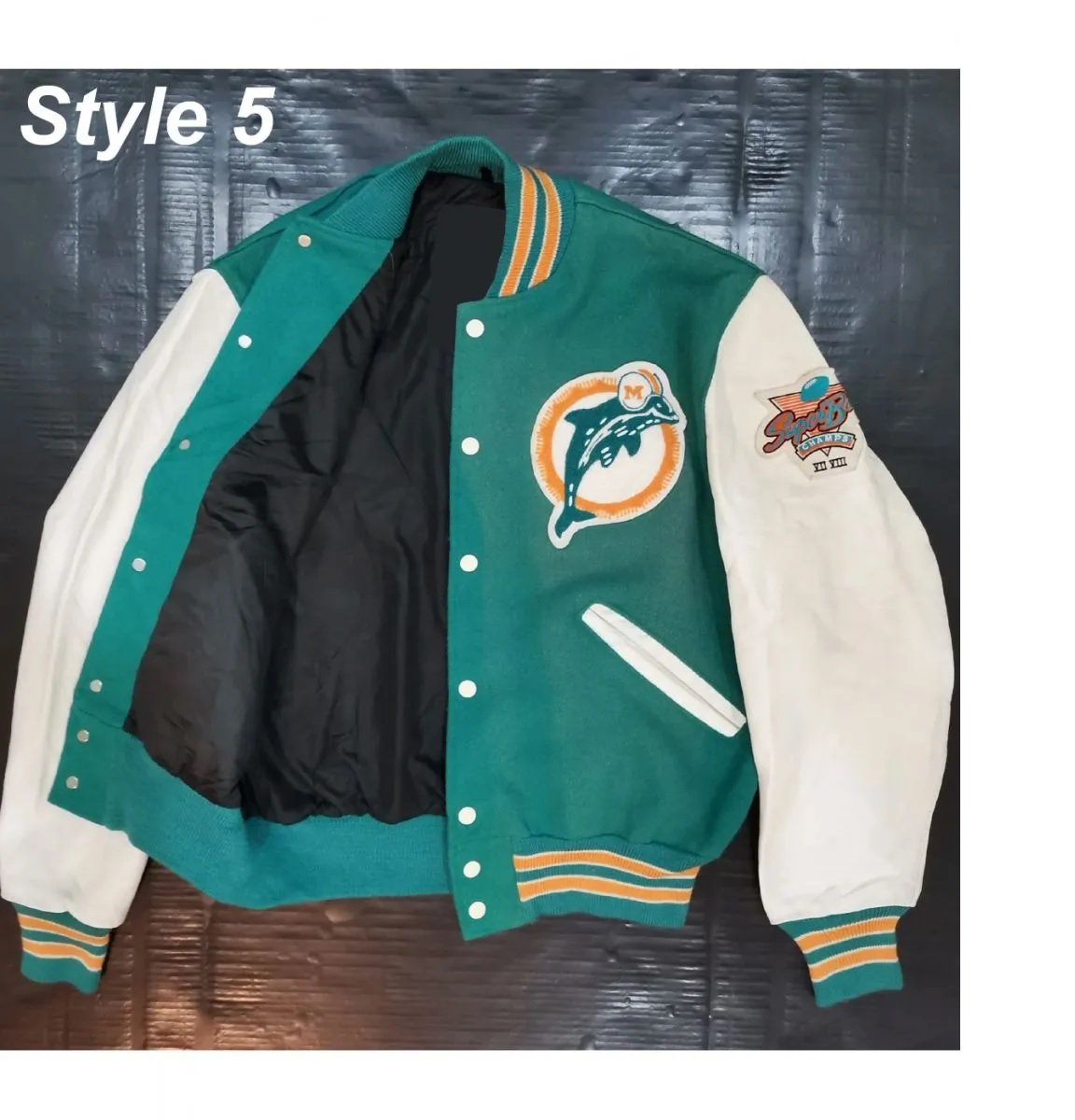 Miami Dolphins Letterman Jacket