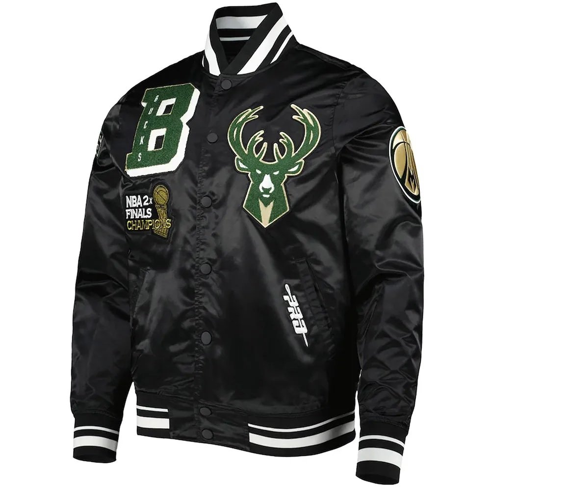 Milwaukee Bucks Mash Up Capsule Satin Jacket