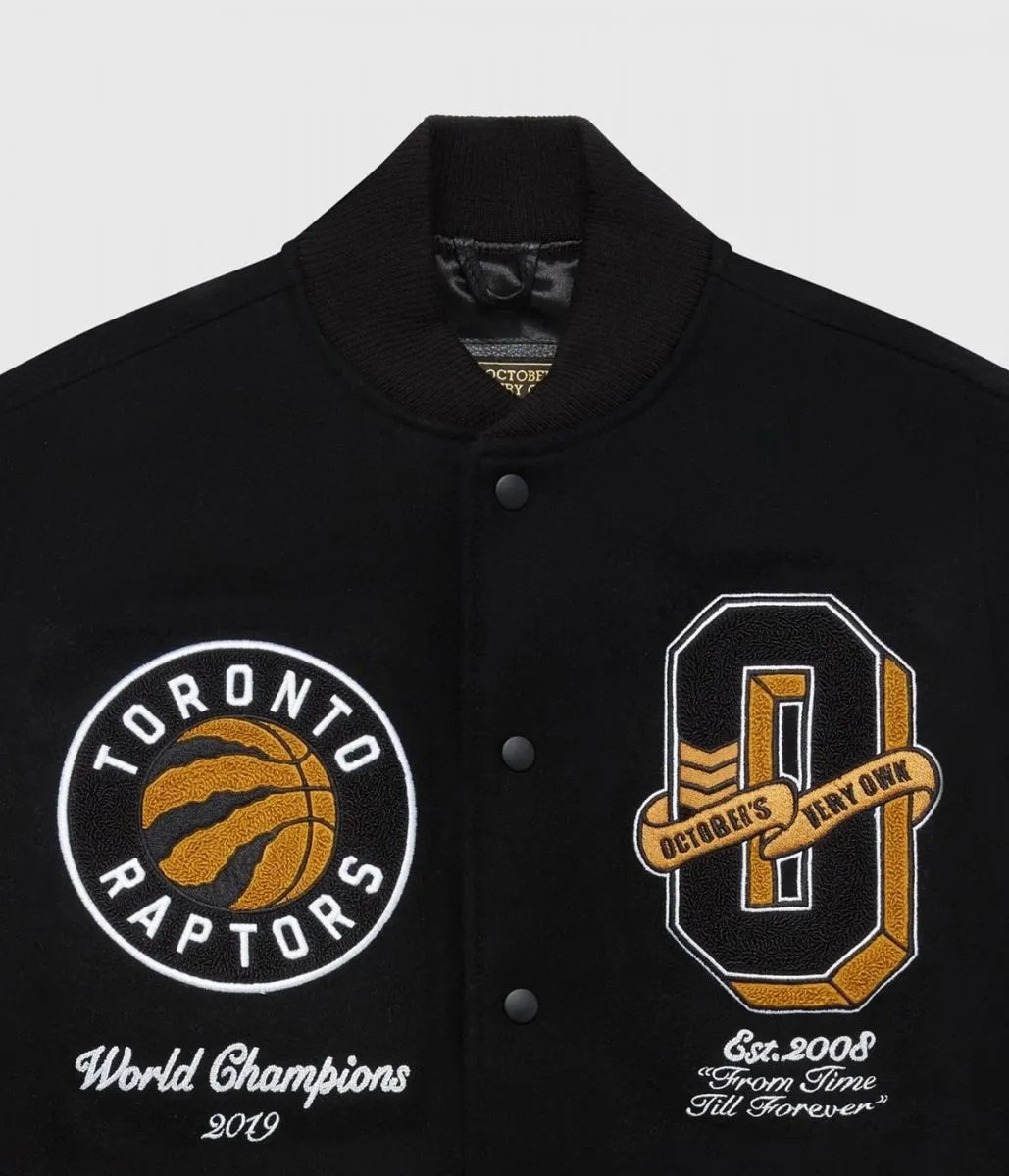 OVO Toronto Raptors Varsity Black Wool Jacket