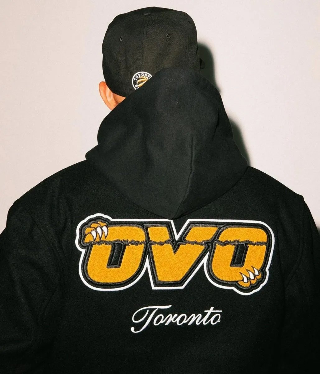 OVO Toronto Raptors Varsity Black Wool Jacket