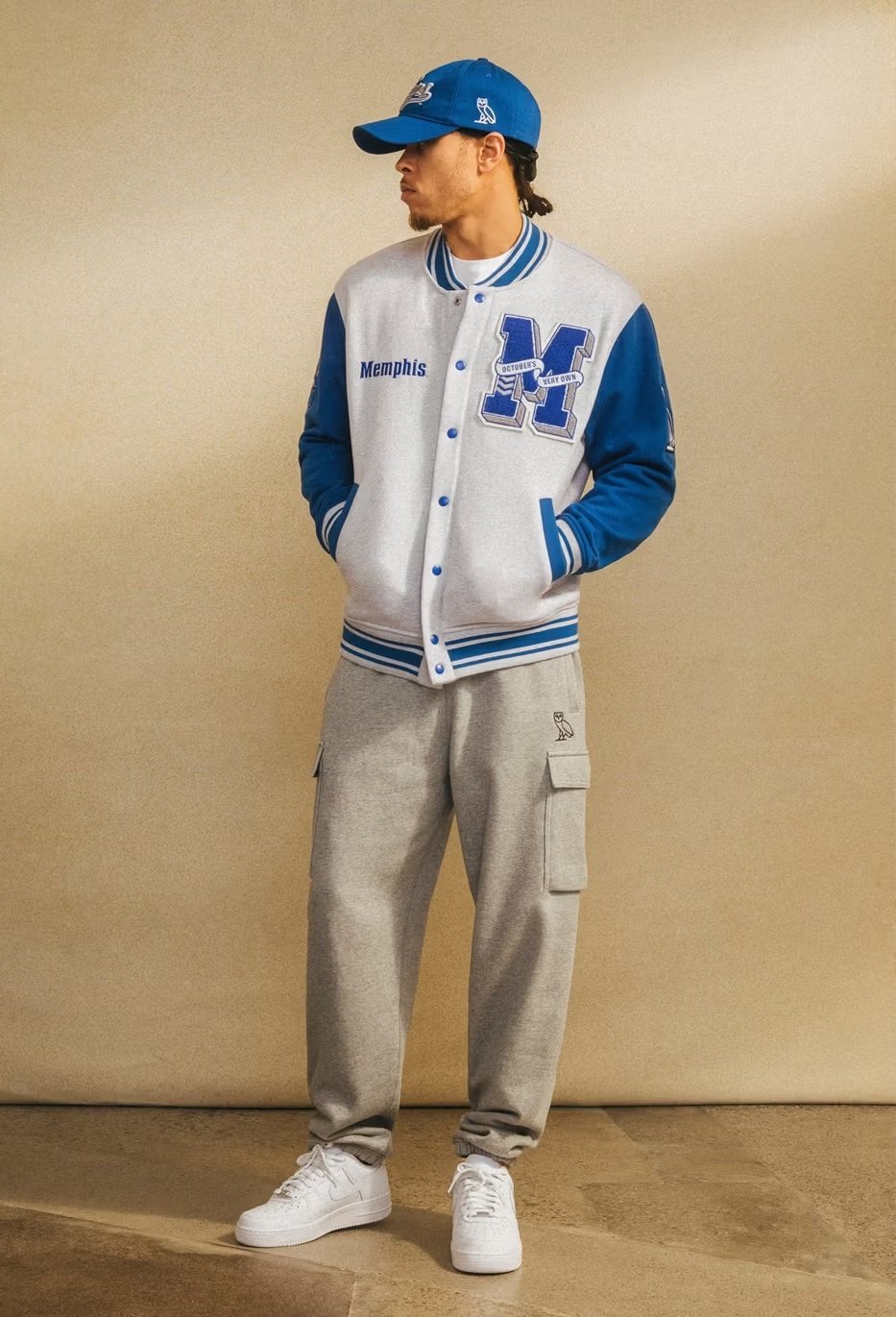 OVO X NCAA Memphis Tigers Varsity Jacket