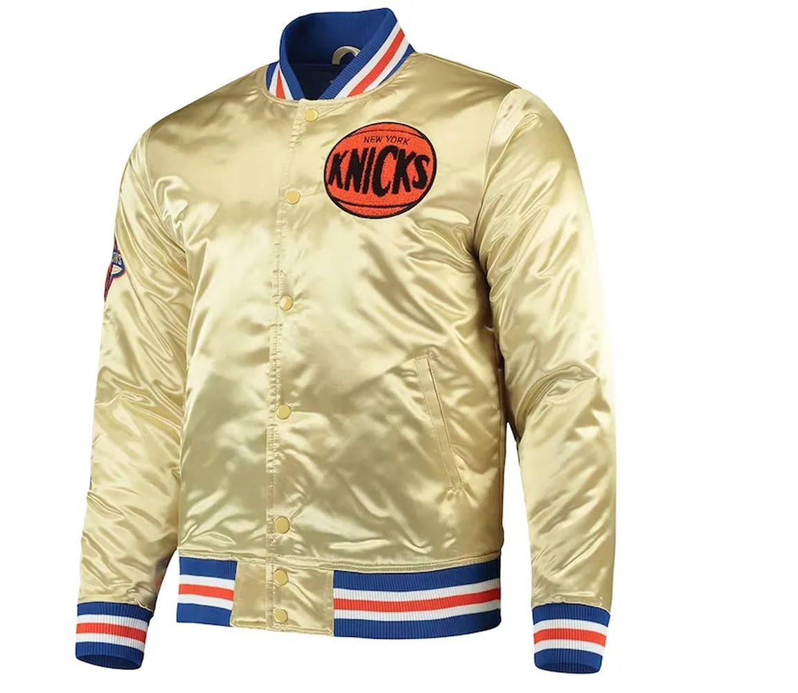 NY Knicks 1970 Champions 50th Anniversary Gold Jacket