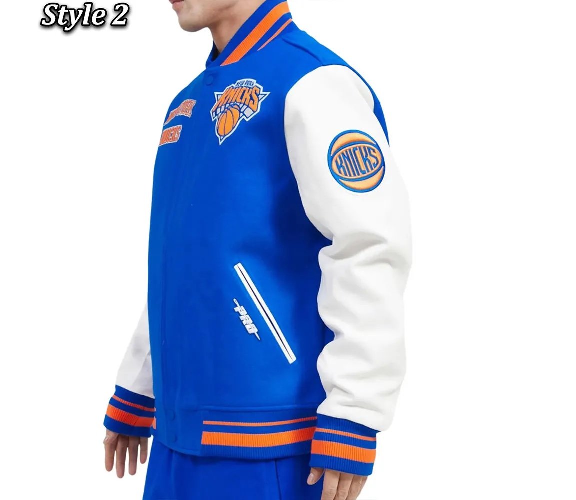 NY Knicks Retro Classic Varsity Jacket