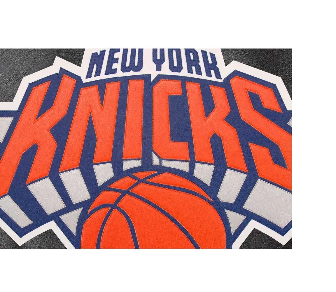New York Knicks Varsity Black Leather Jacket