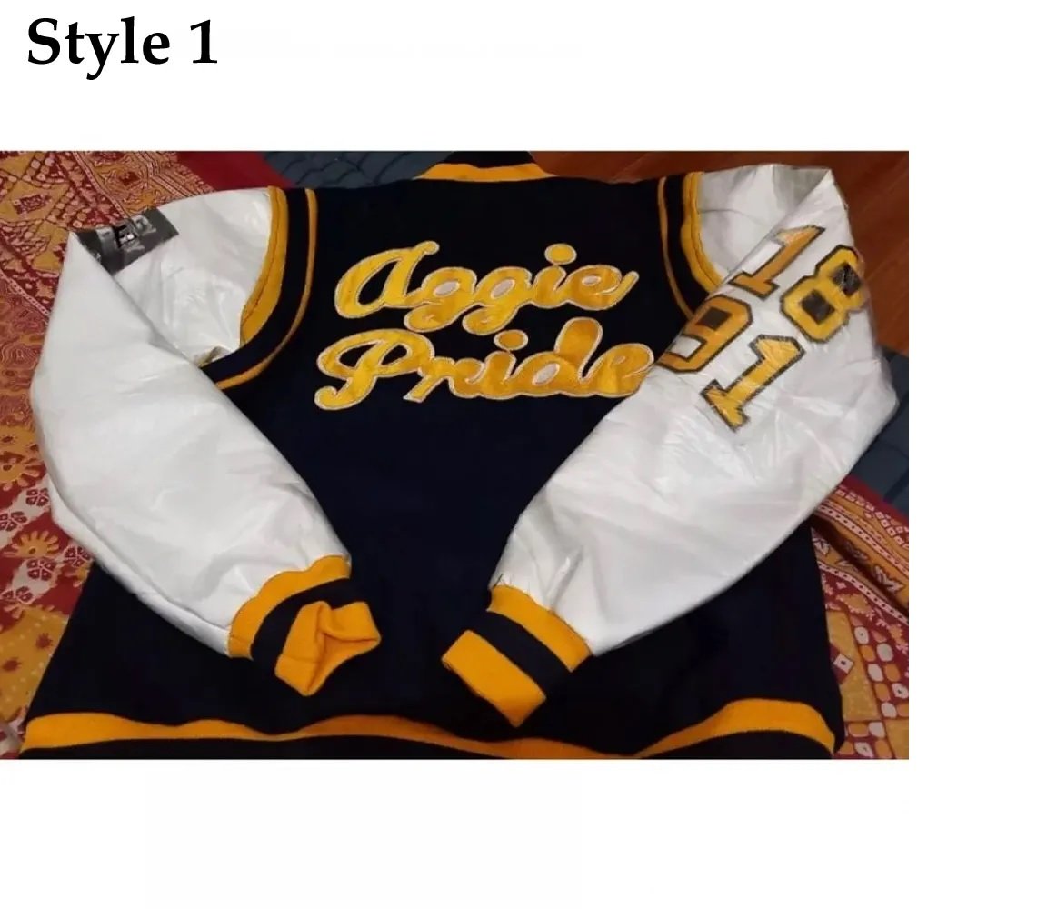 North Carolina A&T State University Aggie Pride Blue Varsity Jacket