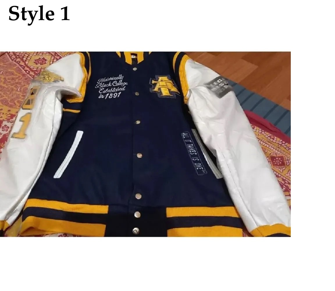 North Carolina A&T State University Aggie Pride Blue Varsity Jacket