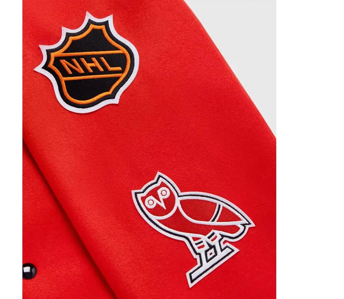 OVO Chicago Blackhawks Varsity Jacket