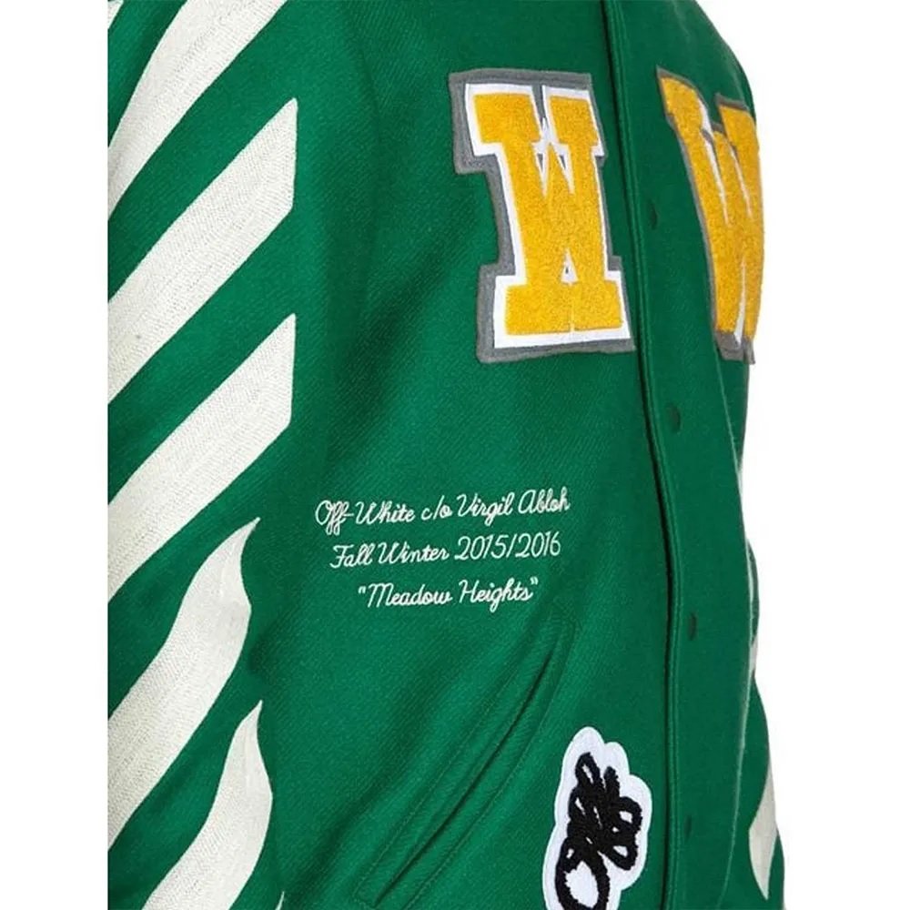 Off-White 2015 Virgil Abloh Wool Jacket with Patches