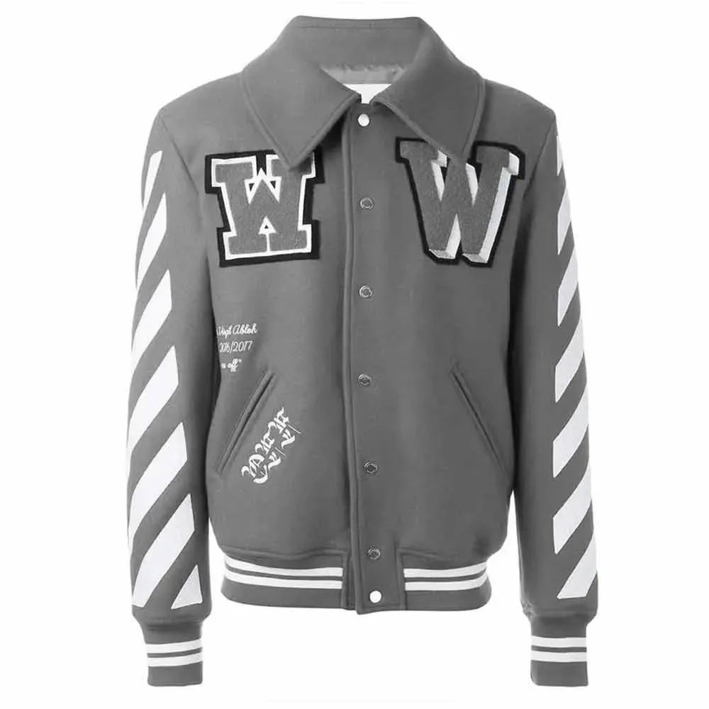 Off-White 2015 Virgil Abloh Wool Jacket with Patches