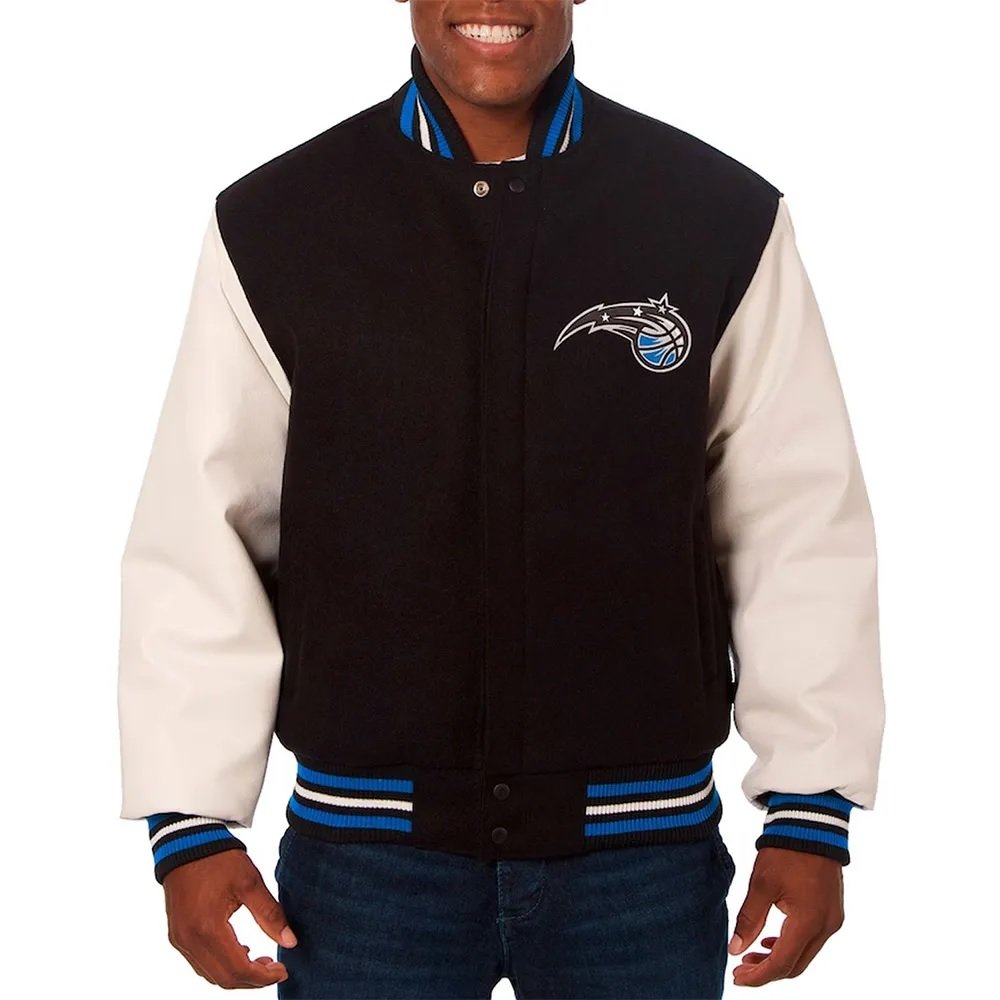 Orlando Magic Black and White Varsity Jacket